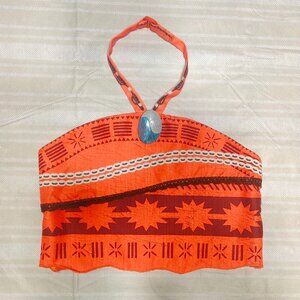 Disney Collection Moana Adventure Costume Top Shirt Heart of Te Fiti Girls 9/10